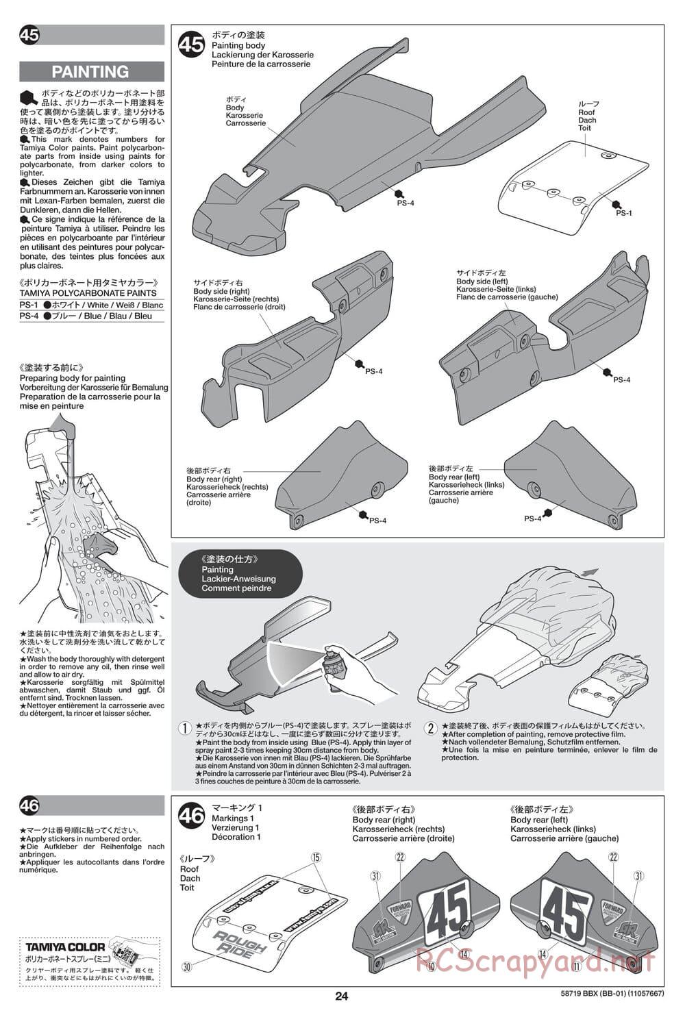 Tamiya - BBX - BB-01 Chassis - Manual - Page 24