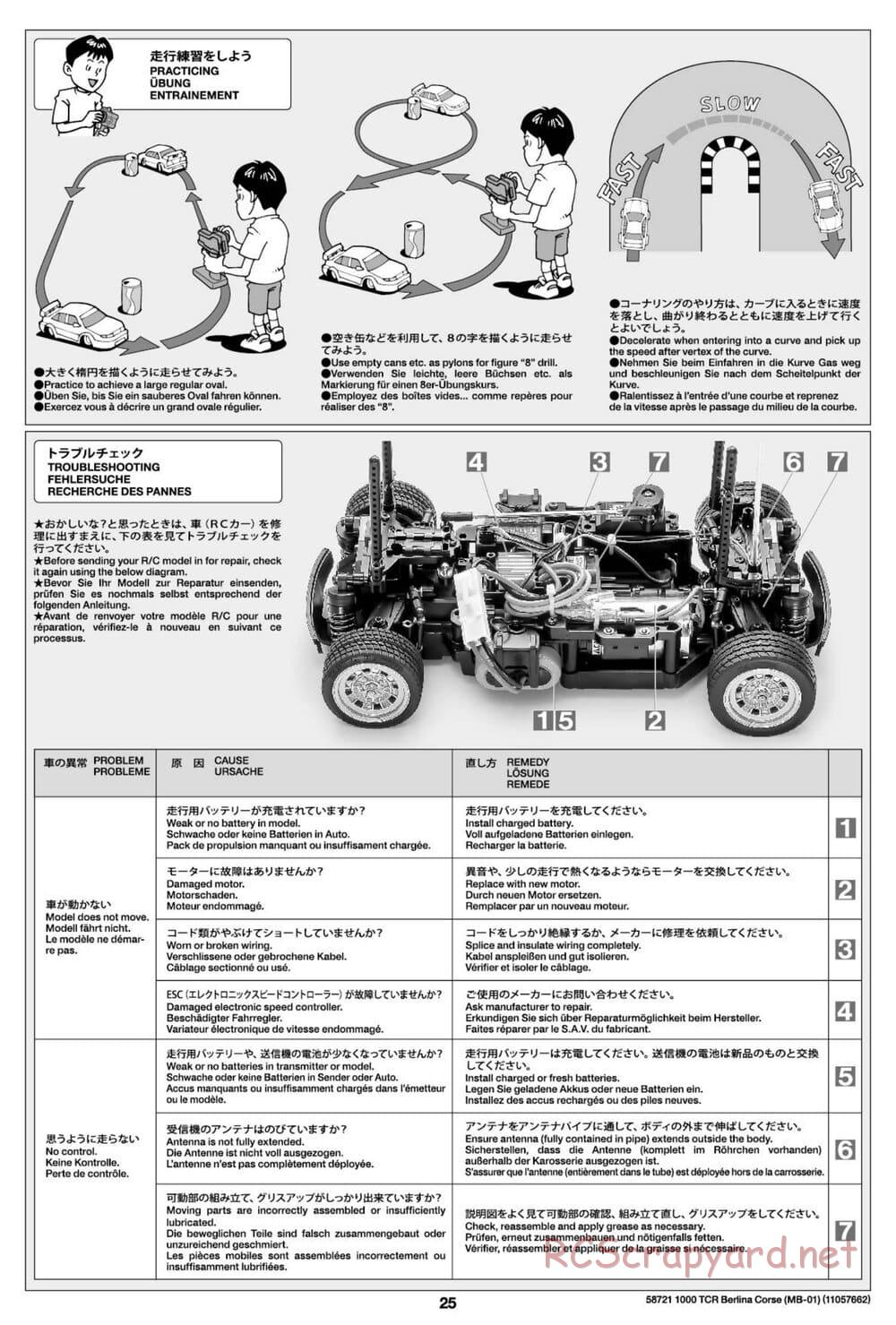 Tamiya - Fiat Abarth 1000 TCR Berlina Corsa - MB-01 Chassis - Manual - Page 25