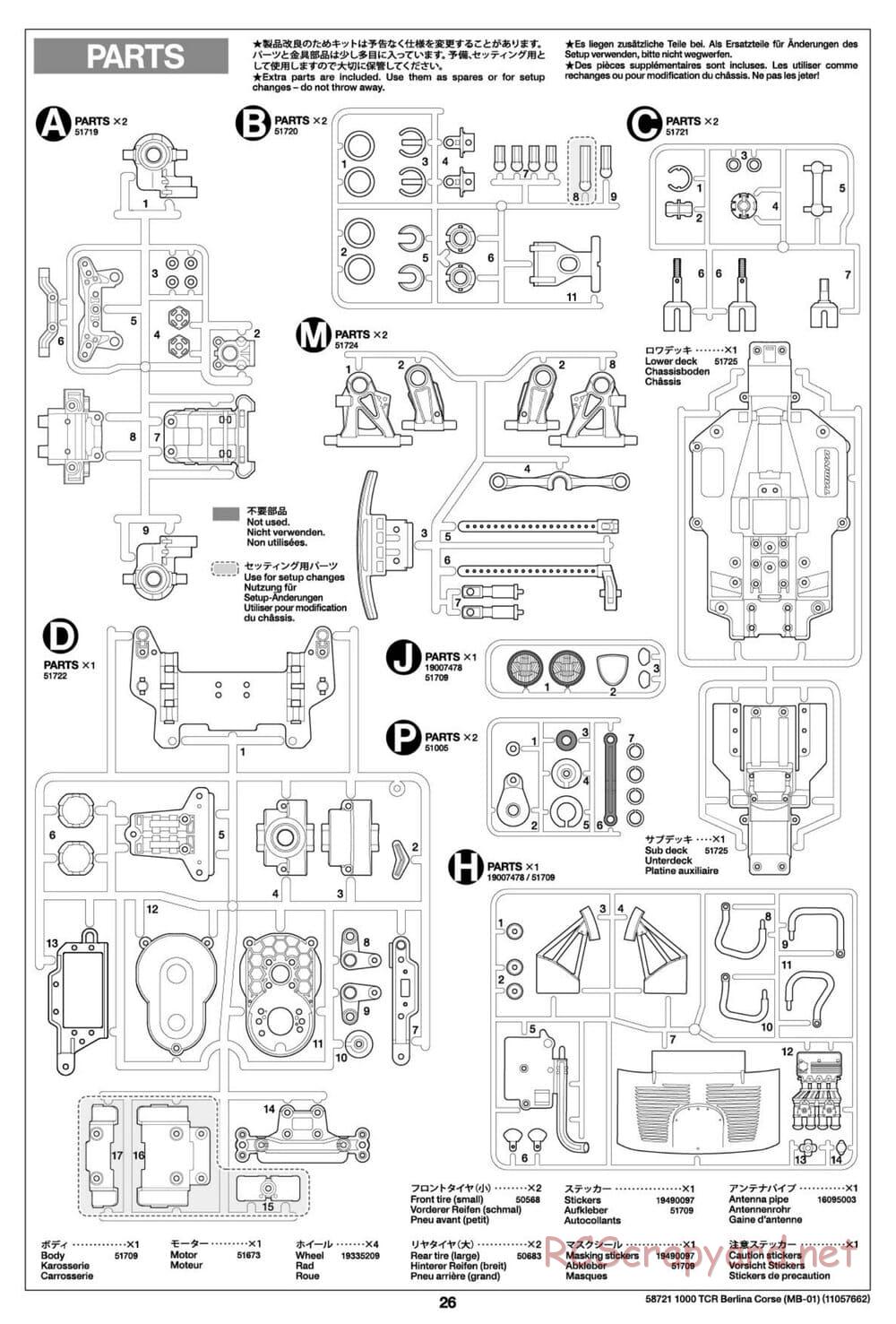 Tamiya - Fiat Abarth 1000 TCR Berlina Corsa - MB-01 Chassis - Manual - Page 26