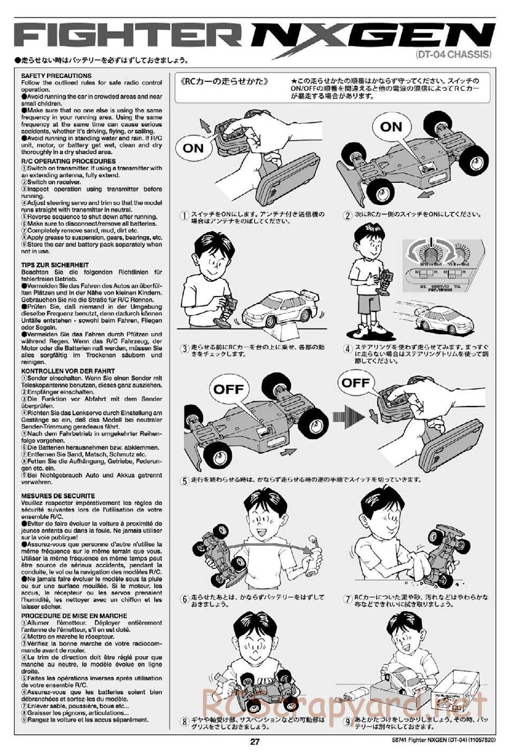 Tamiya - Fighter NexGen Buggy - DT-04 Chassis - Manual - Page 28