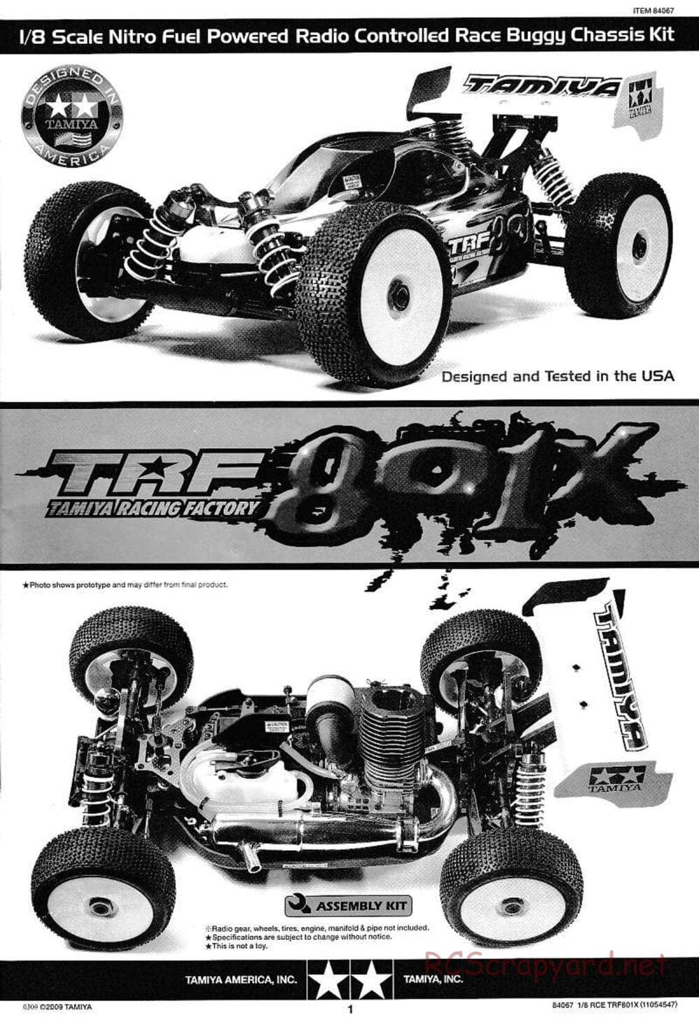 Tamiya - TRF801X Chassis - Manual - Page 1