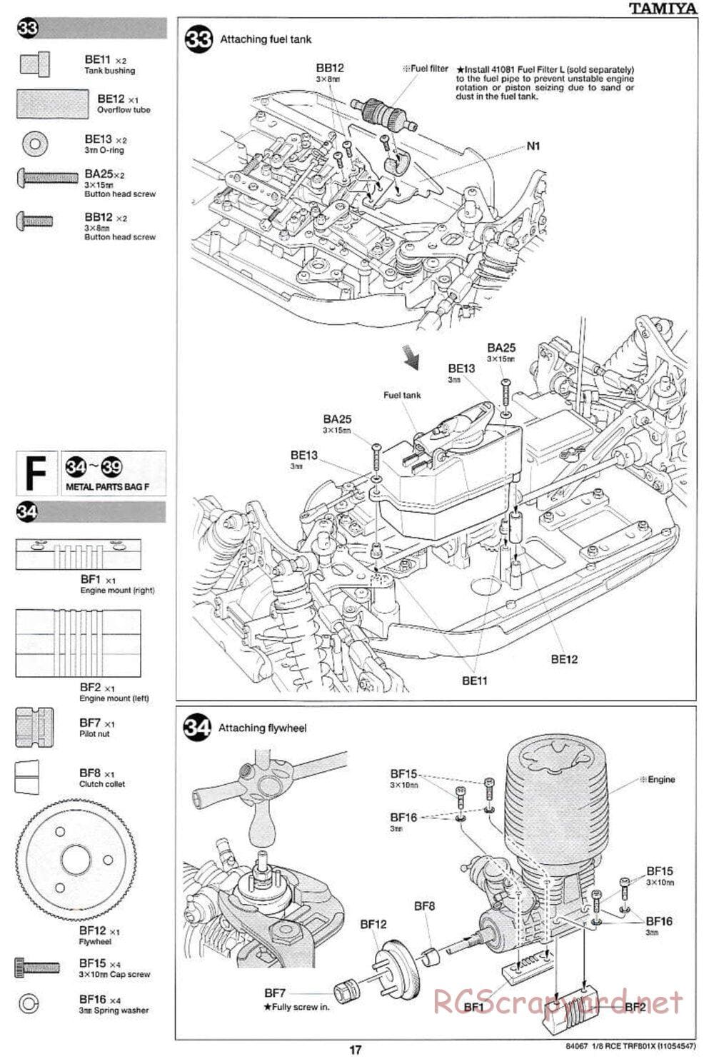 Tamiya - TRF801X Chassis - Manual - Page 17