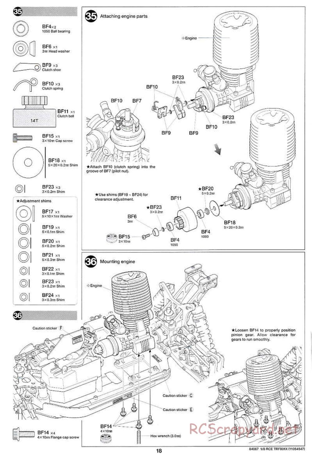 Tamiya - TRF801X Chassis - Manual - Page 18