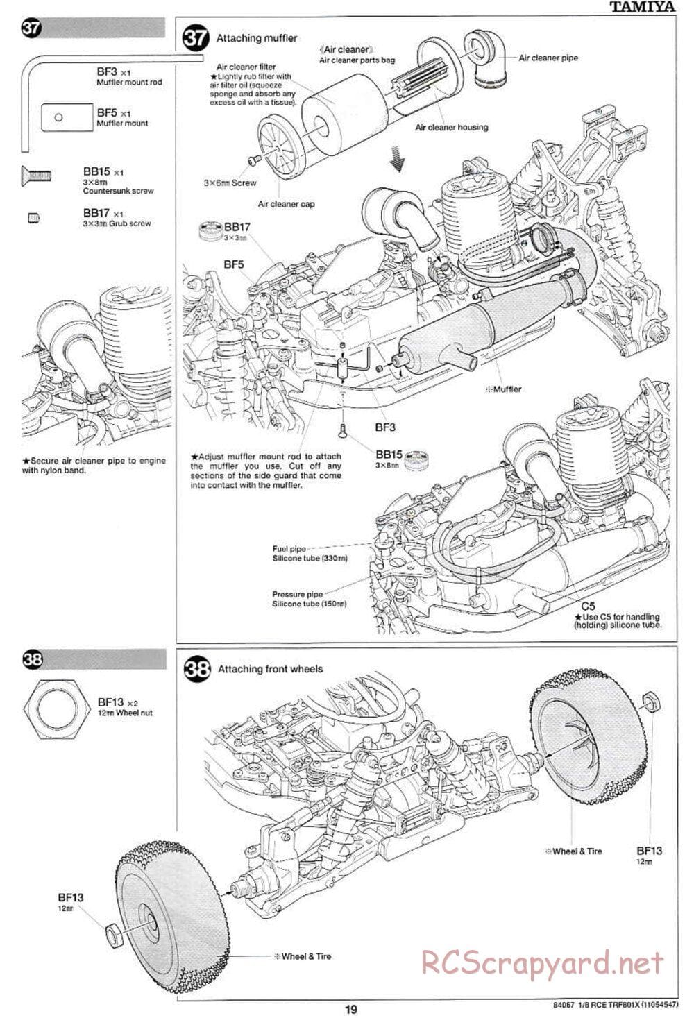 Tamiya - TRF801X Chassis - Manual - Page 19
