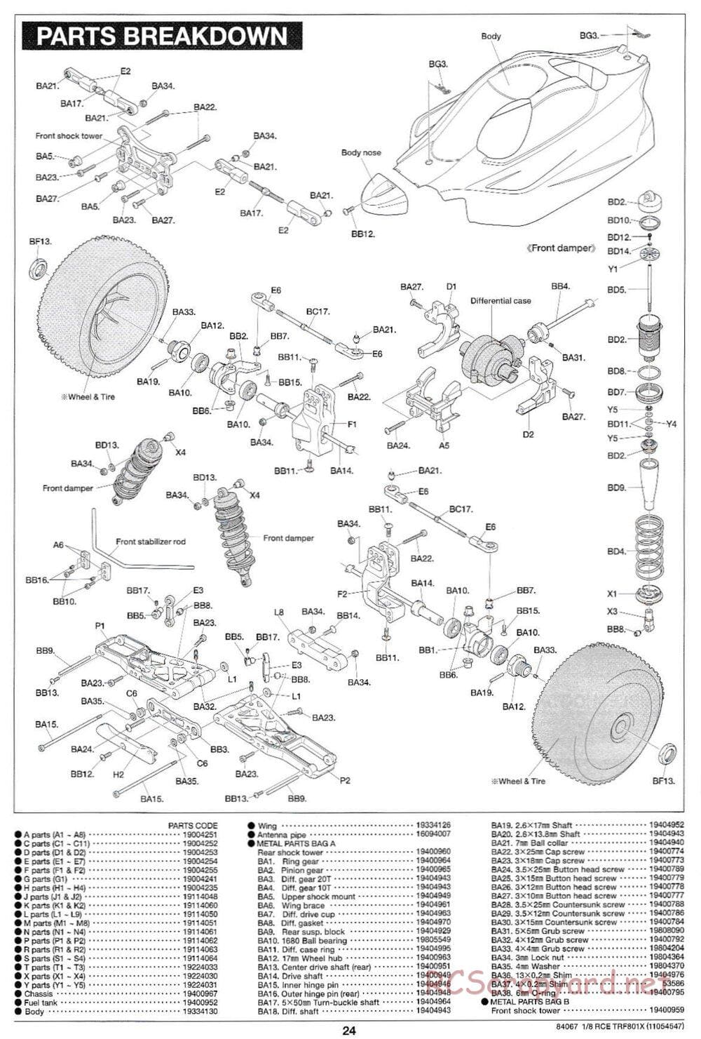 Tamiya - TRF801X Chassis - Manual - Page 24