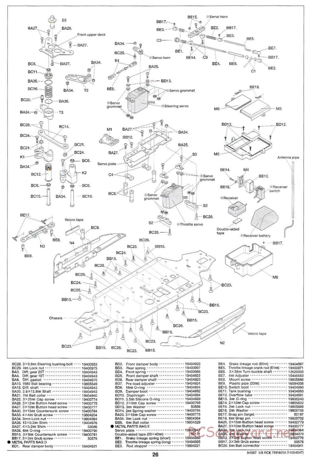 Tamiya - TRF801X Chassis - Manual - Page 26