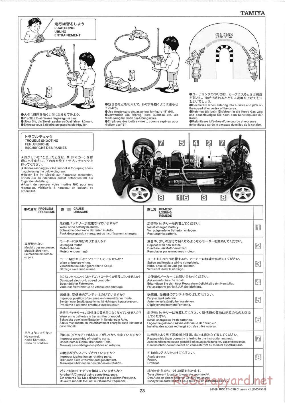 Tamiya - TB-03R Chassis - Manual - Page 23