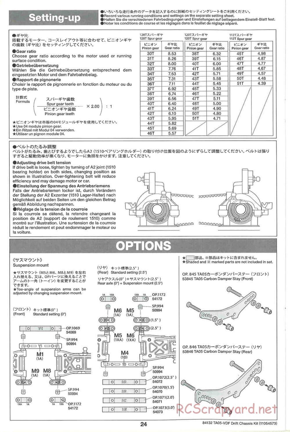 Tamiya - TA05-VDF Drift Spec Chassis - Manual - Page 24