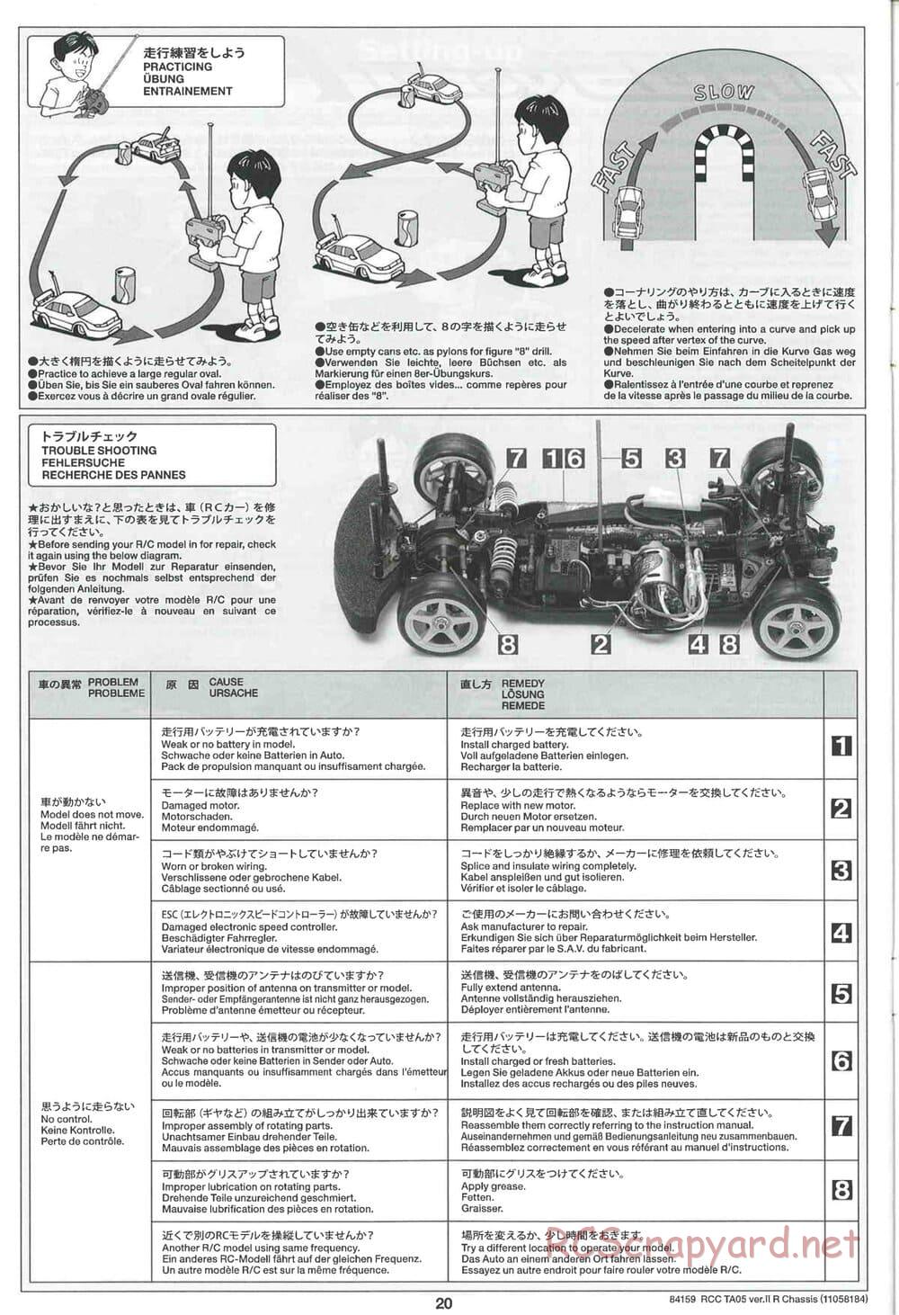 Tamiya - TA05 Ver.II R Chassis - Manual - Page 20