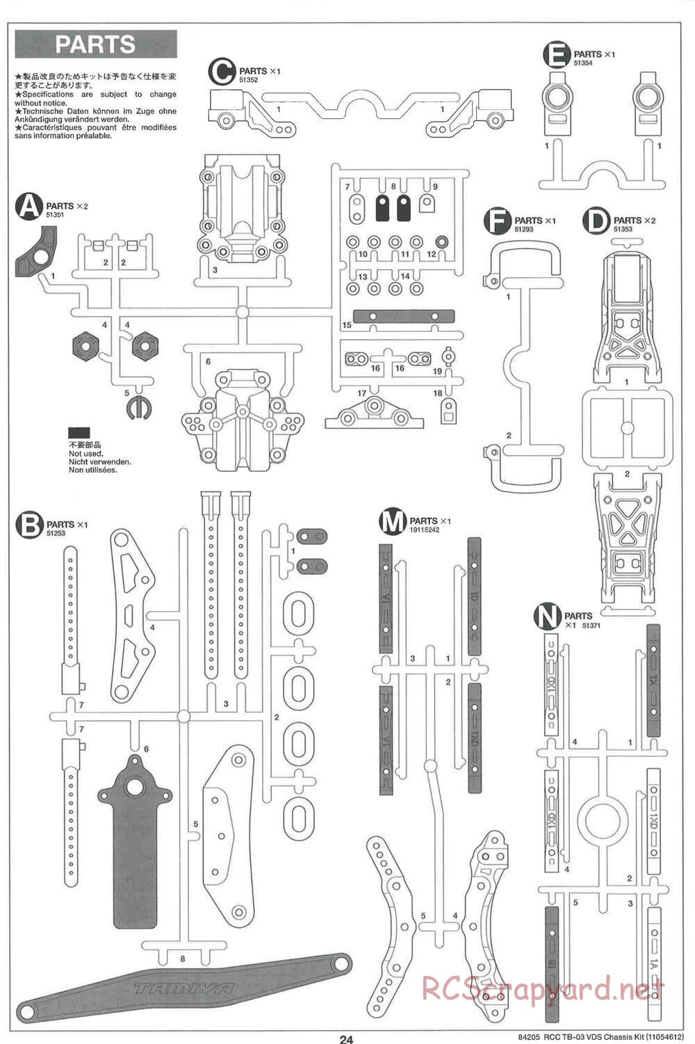 Tamiya - TB-03 VDS Drift Spec Chassis - Manual - Page 24