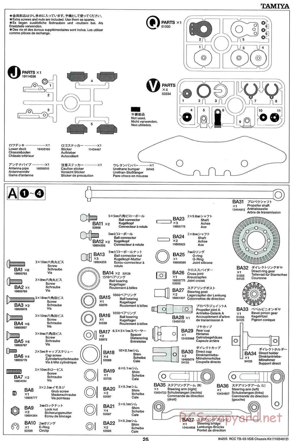 Tamiya - TB-03 VDS Drift Spec Chassis - Manual - Page 25
