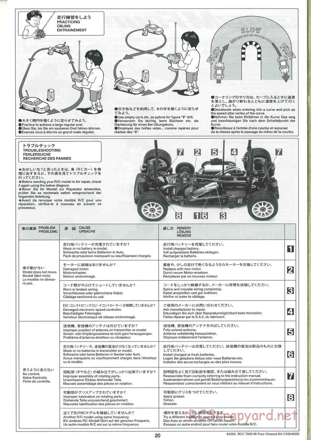 Tamiya - TA05 M-Four Chassis - Manual - Page 20