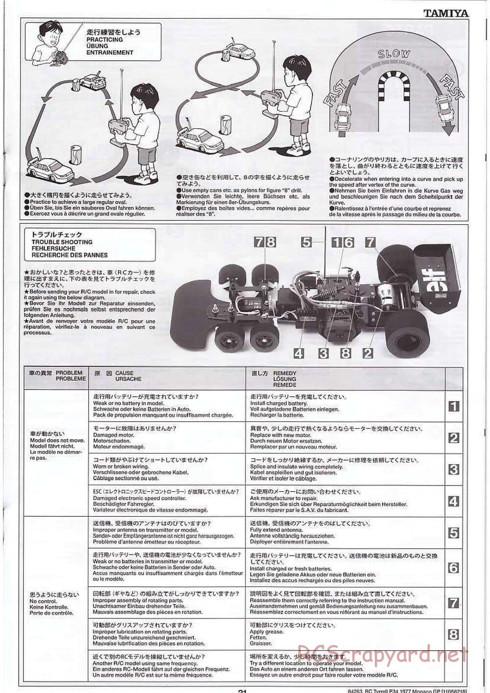 Tamiya - Tyrrell P34 1977 Monaco GP - F103-6W Chassis - Manual - Page 21