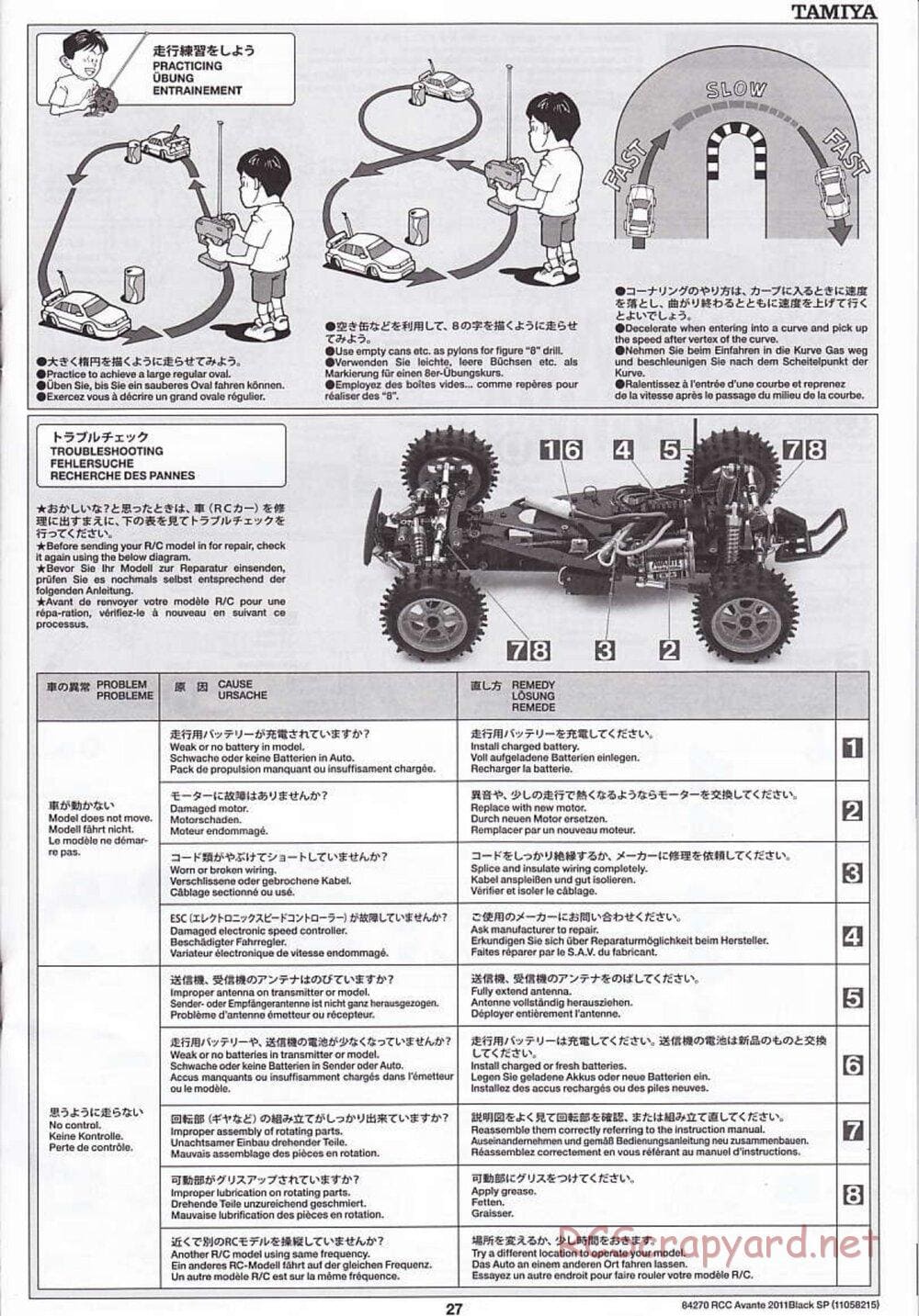 Tamiya - Avante 2011 - Black Special Chassis - Manual - Page 27