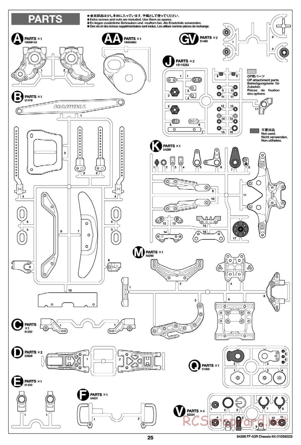 Tamiya - FF-03R Chassis - Manual - Page 27