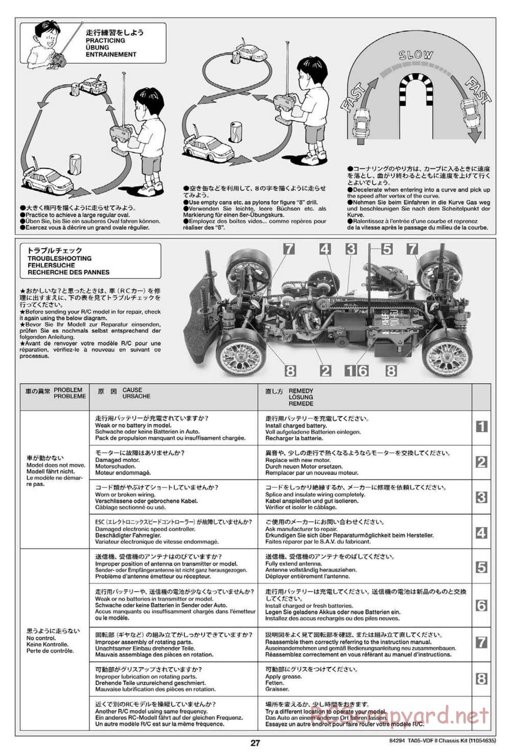 Tamiya - TA05-VDF II Drift Chassis - Manual - Page 27