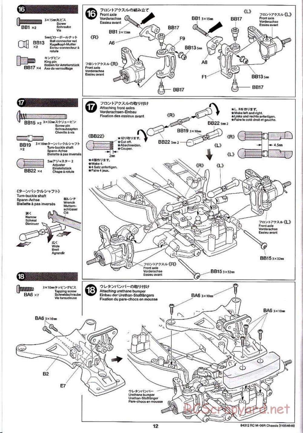 Tamiya - M-06R Chassis - Manual - Page 12