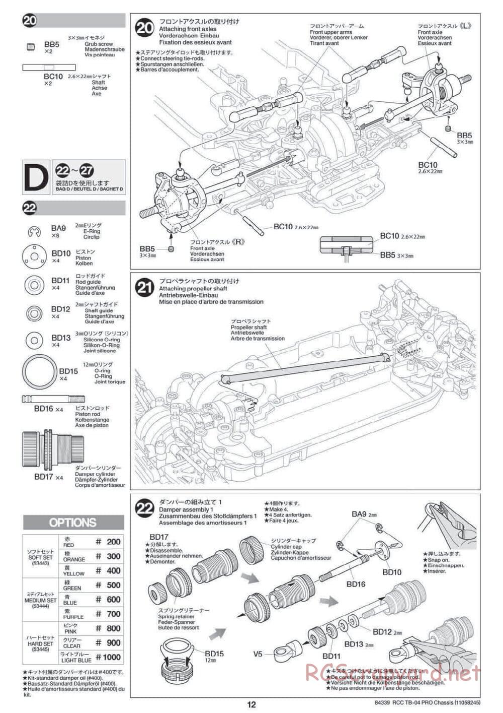 Tamiya - TB-04 Pro Chassis - Manual - Page 12