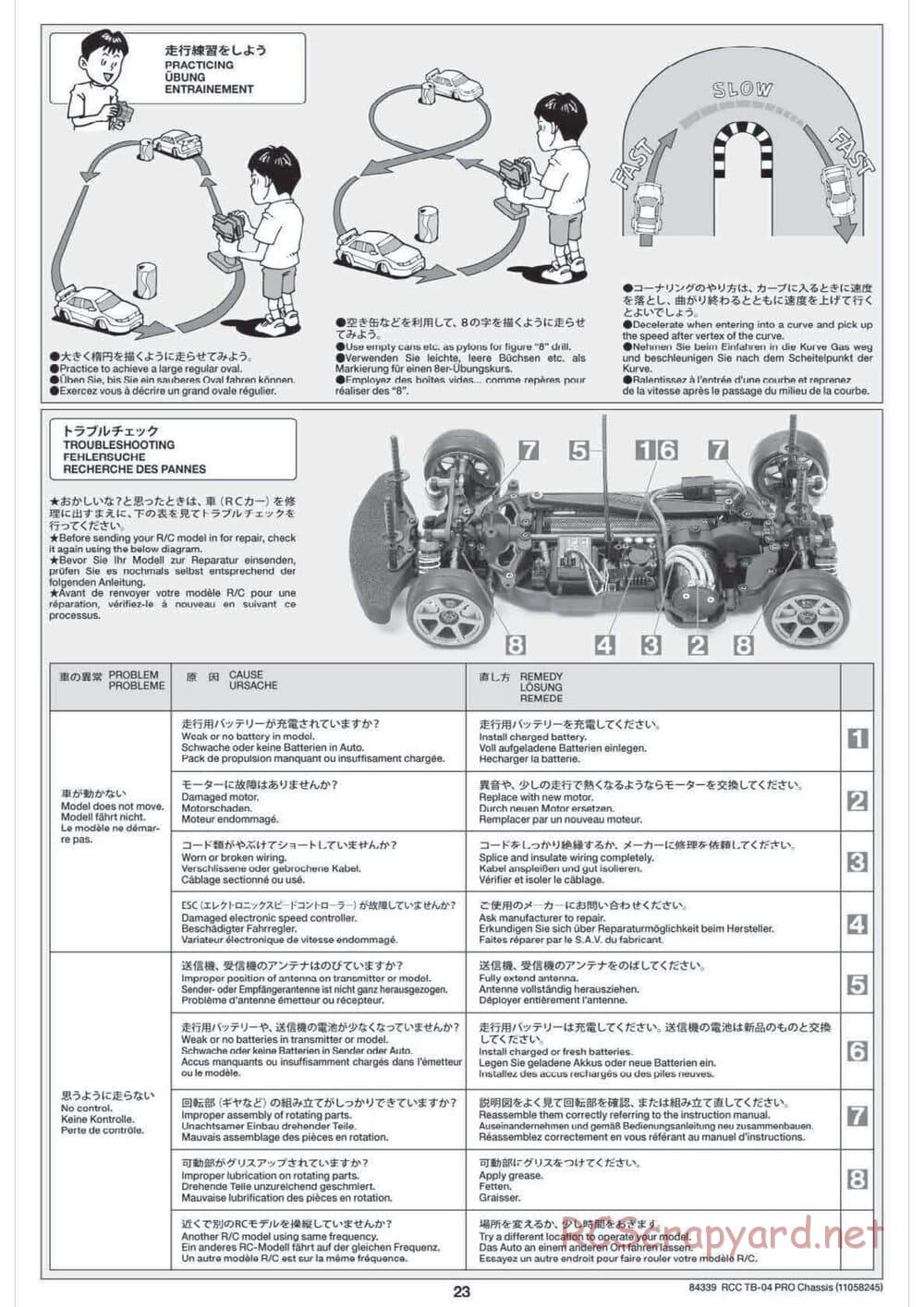 Tamiya - TB-04 Pro Chassis - Manual - Page 23