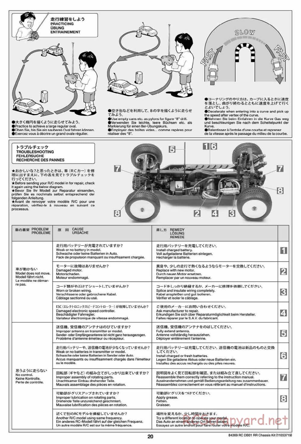 Tamiya - DB-01 RR Chassis - Manual - Page 20