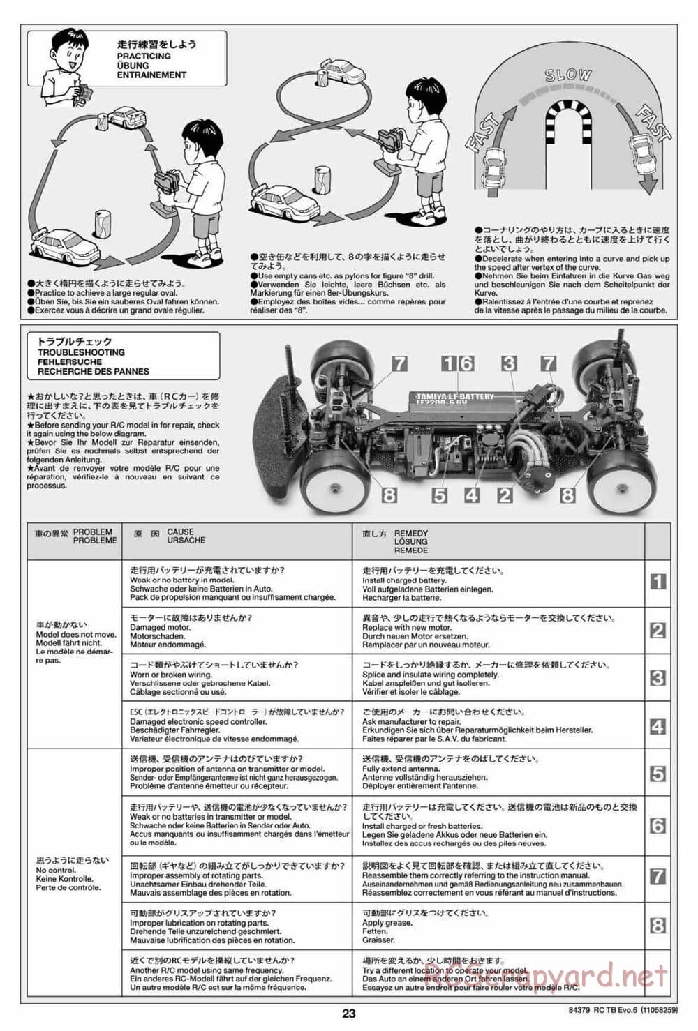 Tamiya - TB Evo.6 Chassis - Manual - Page 23