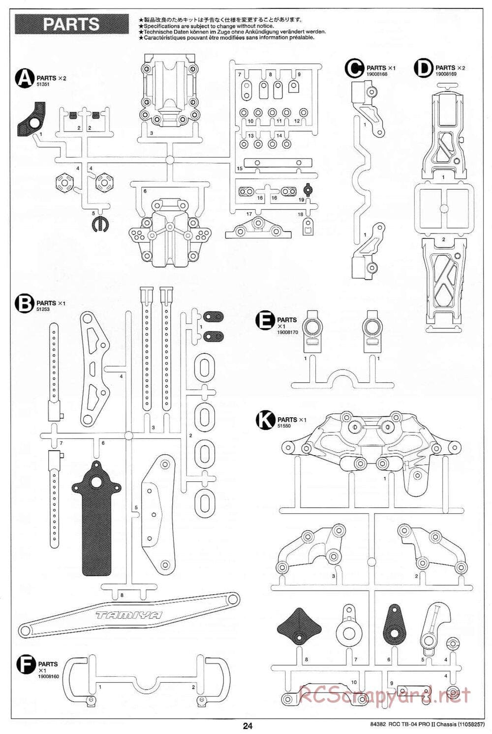 Tamiya - TB-04 Pro II Chassis - Manual - Page 24