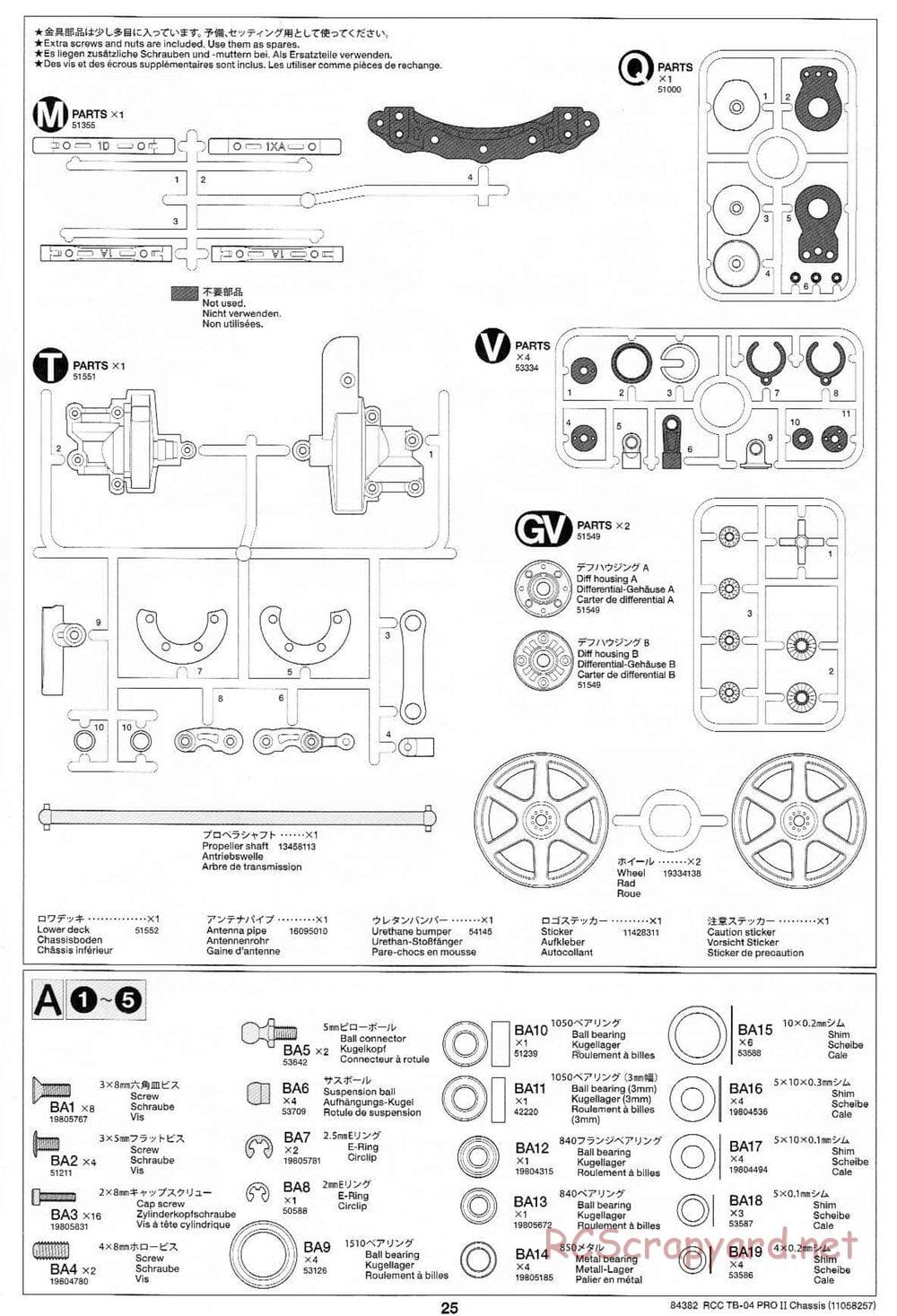 Tamiya - TB-04 Pro II Chassis - Manual - Page 25