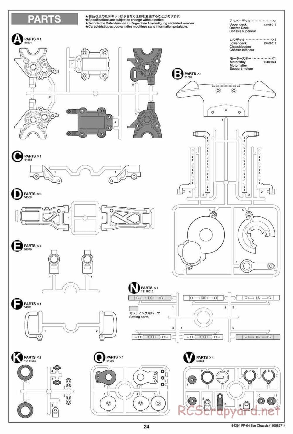 Tamiya - FF-04 Evo Chassis - Manual - Page 24