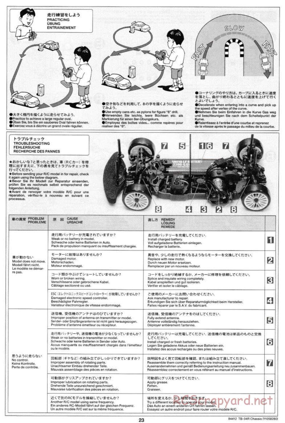 Tamiya - TB-04R Chassis Chassis - Manual - Page 23