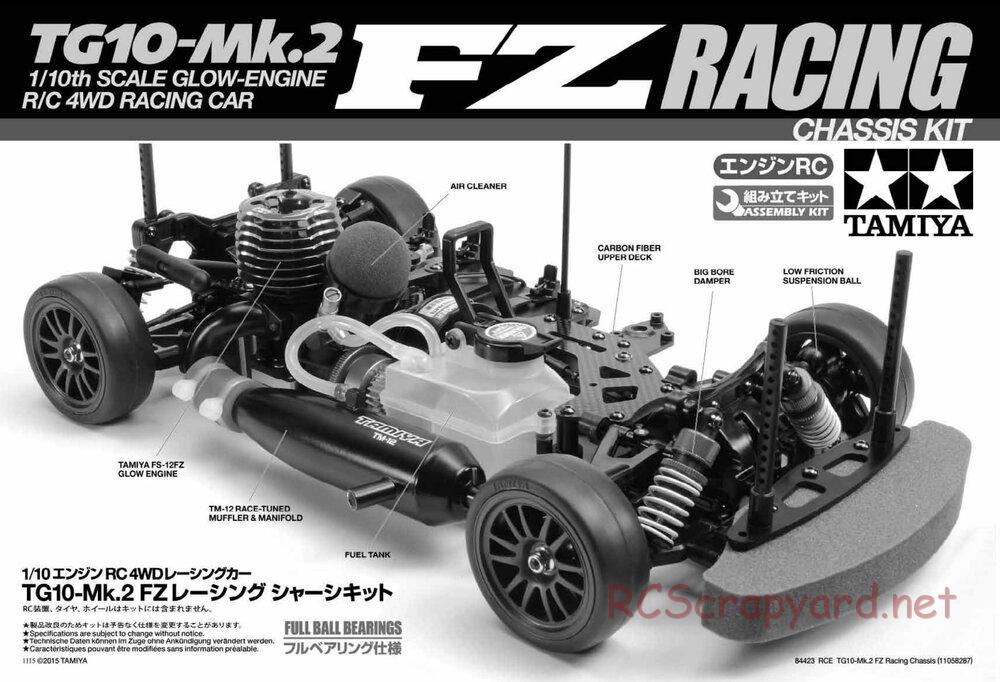 Tamiya - TG10 Mk.2 FZ Racing Chassis - Manual - Page 1