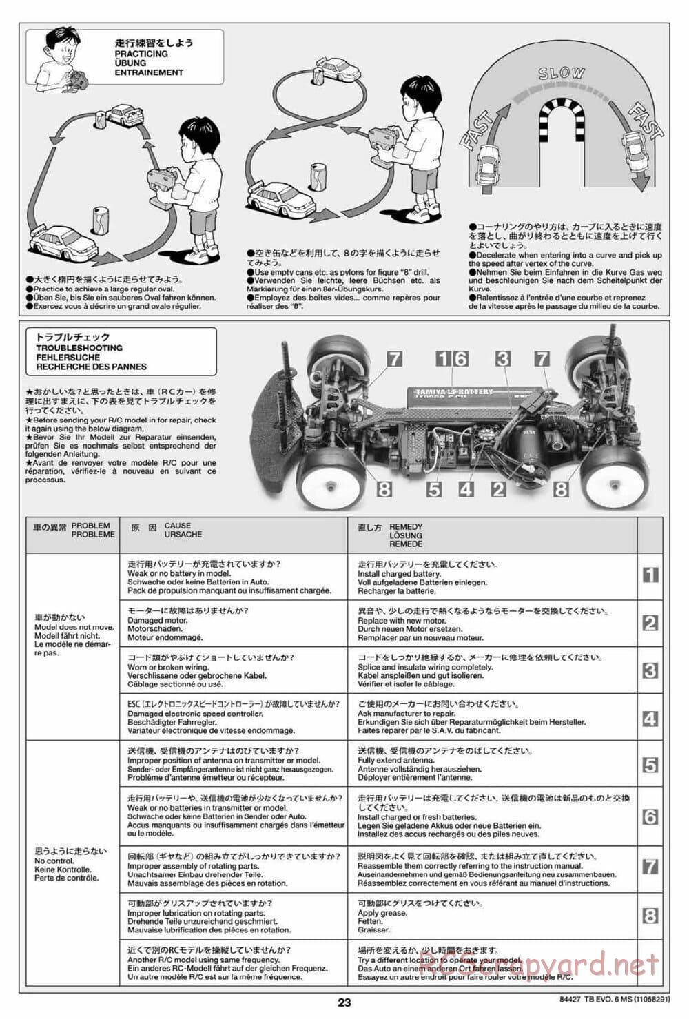 Tamiya - TB Evo.6 MS Chassis - Manual - Page 23