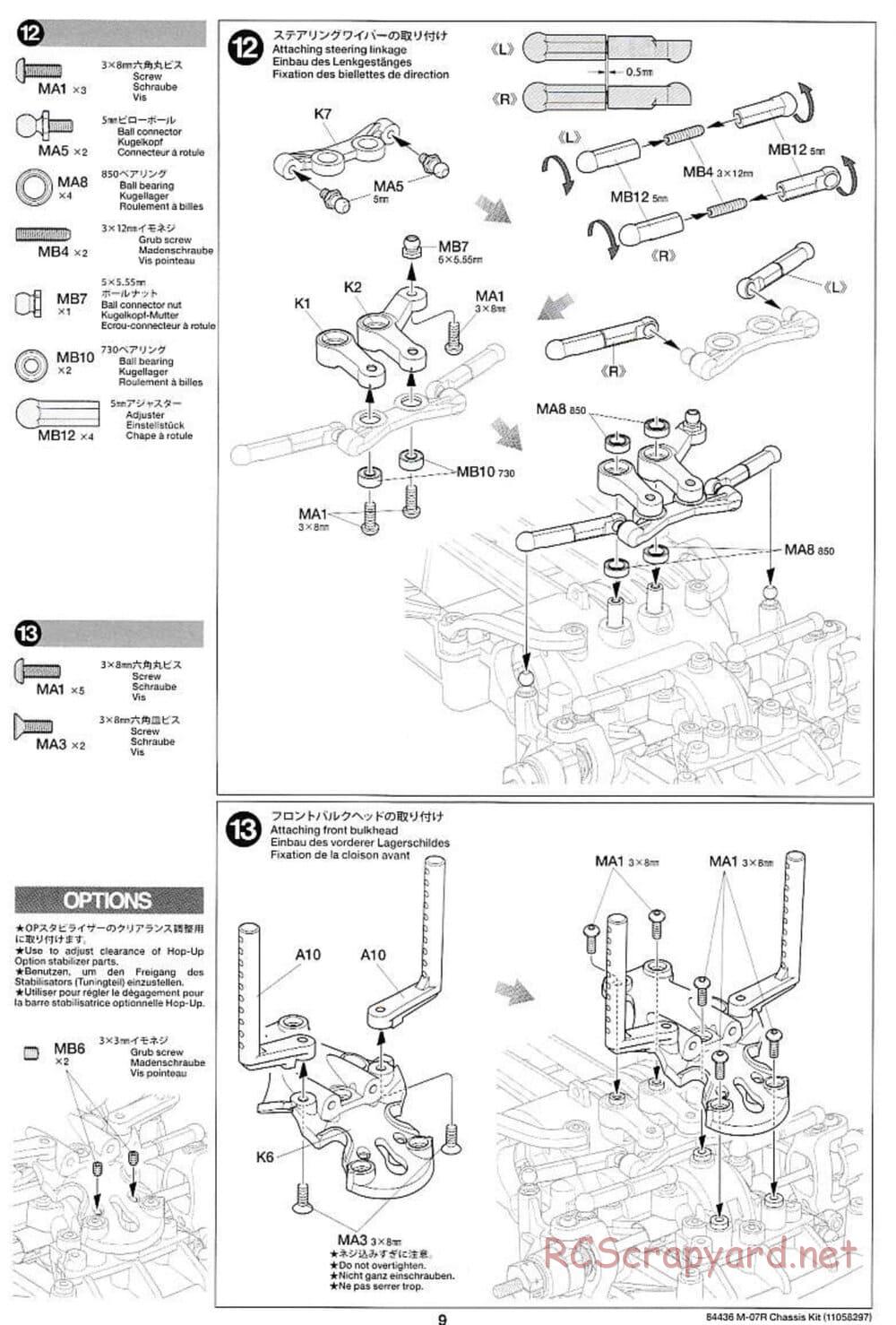 Tamiya - M-07R Chassis - Manual - Page 9
