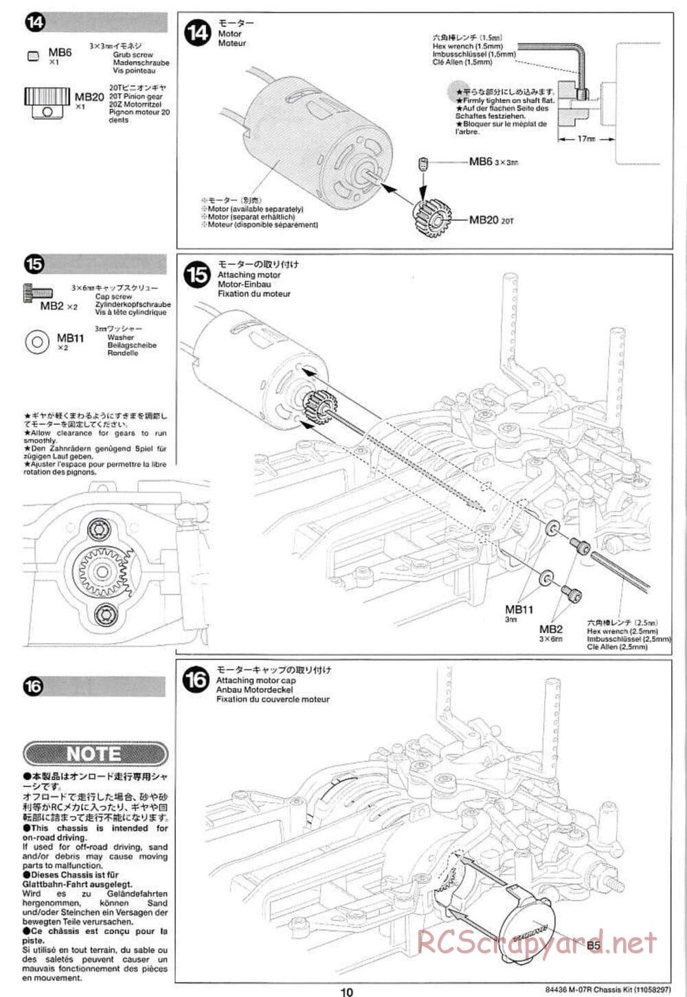 Tamiya - M-07R Chassis - Manual - Page 10