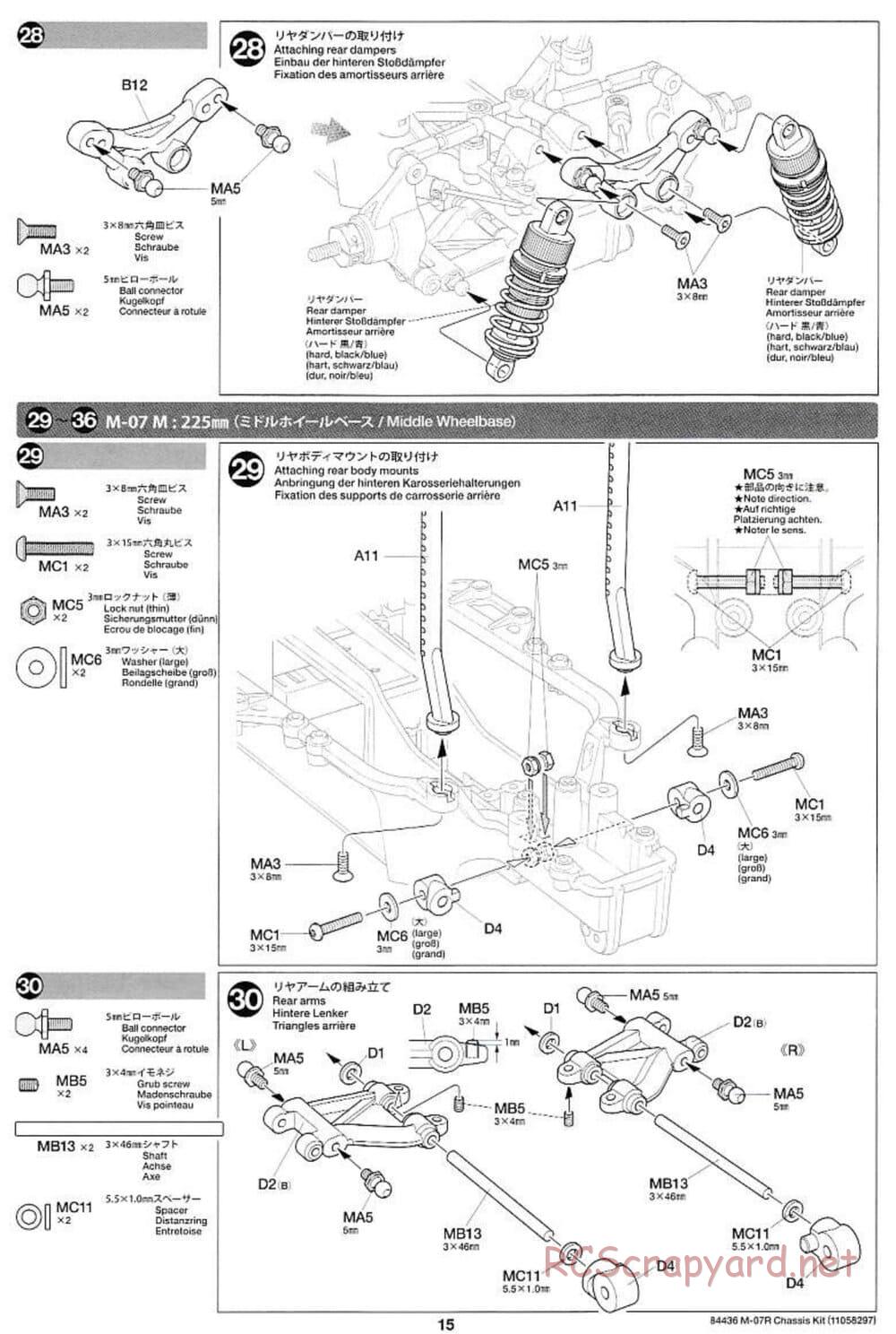 Tamiya - M-07R Chassis - Manual - Page 15