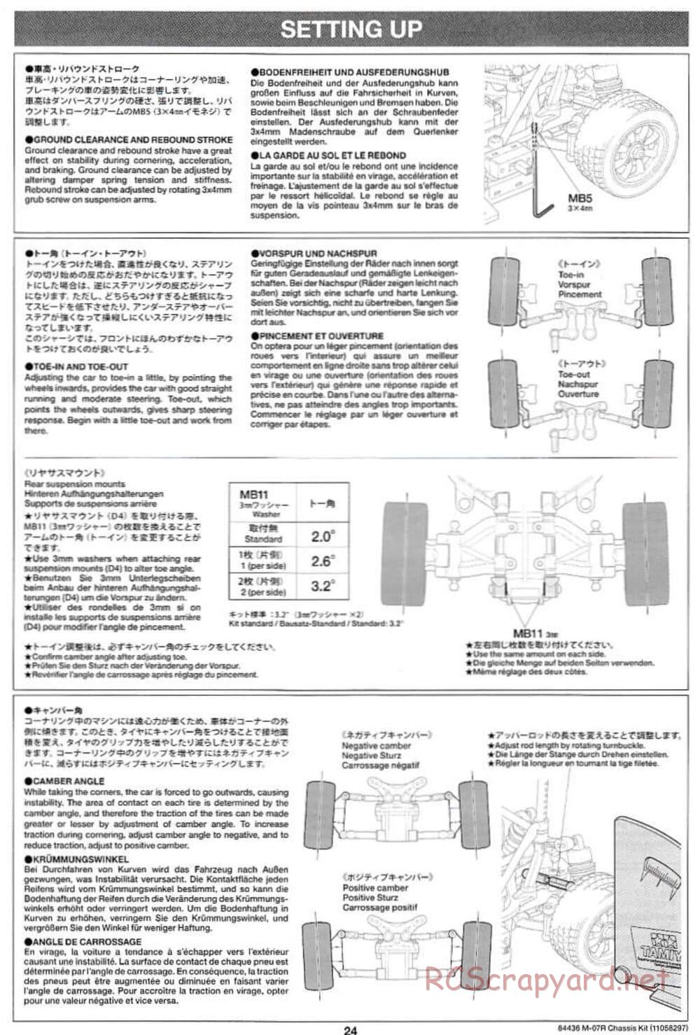 Tamiya - M-07R Chassis - Manual - Page 24