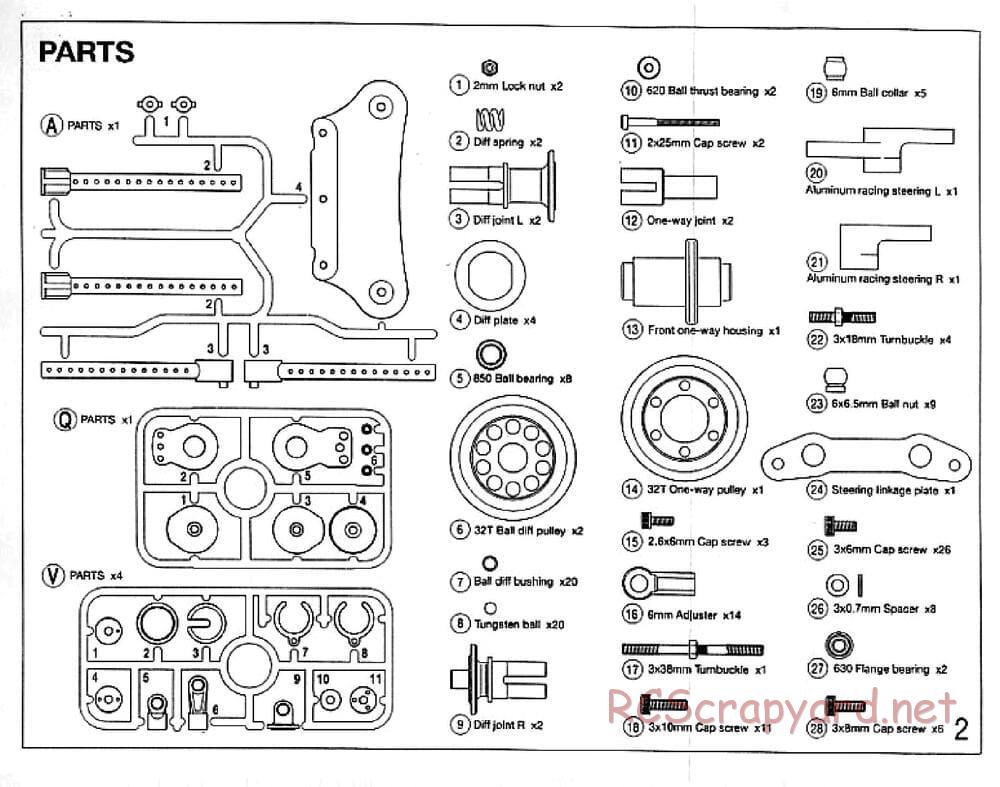 Tamiya - TRF414X Chassis - Manual - Page 2