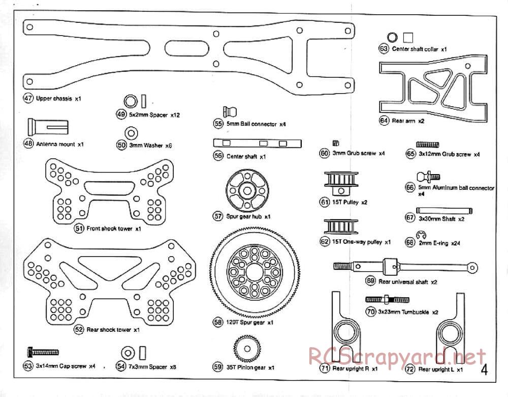 Tamiya - TRF414X Chassis - Manual - Page 4