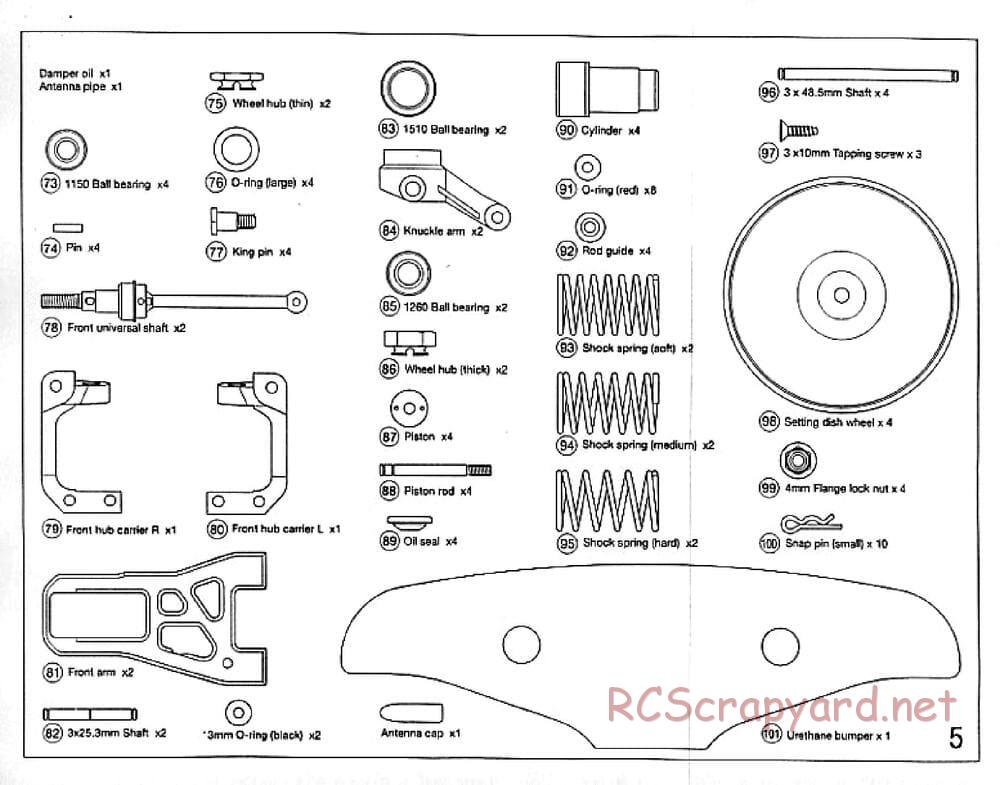 Tamiya - TRF414X Chassis - Manual - Page 5