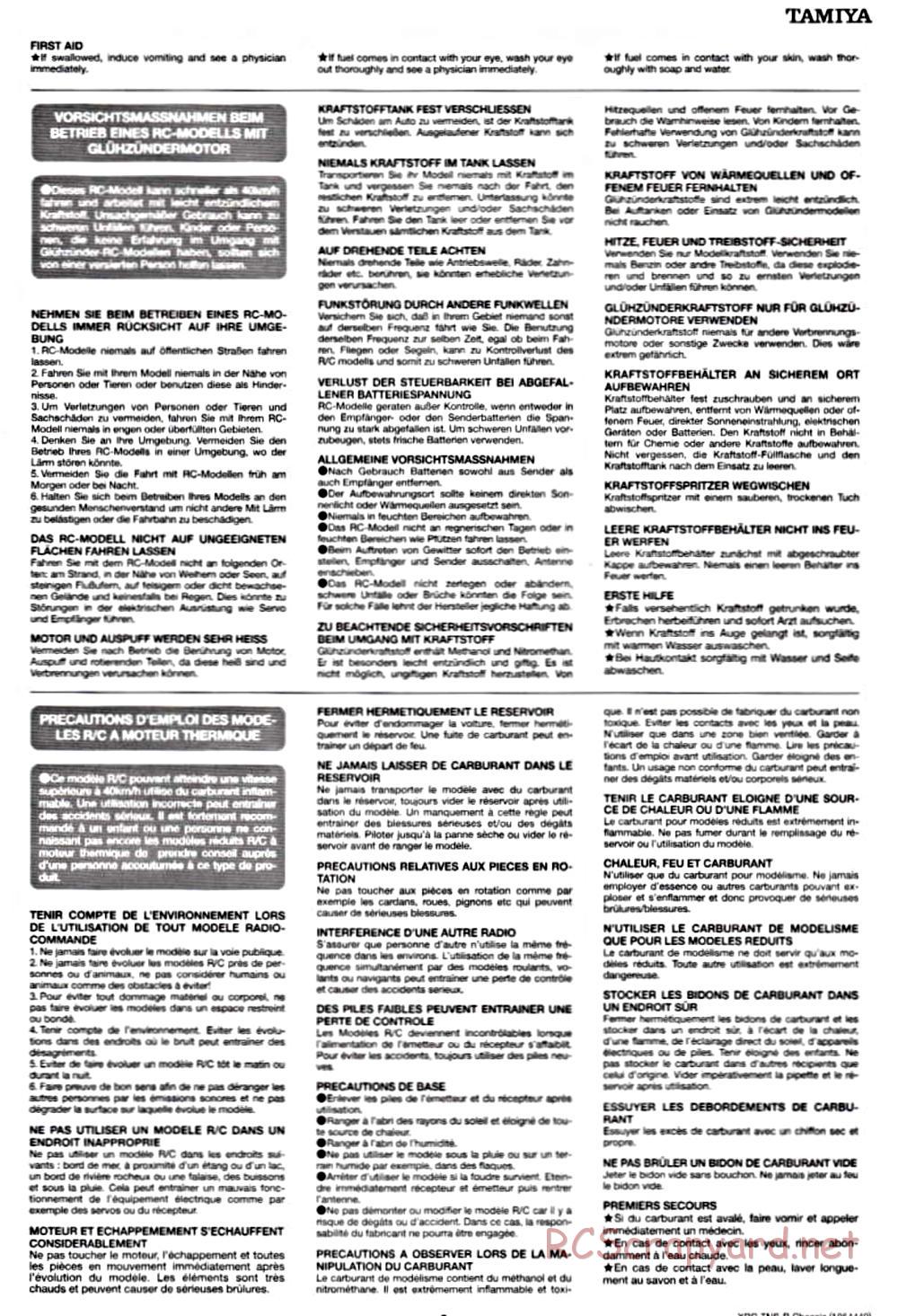 Tamiya - TNS-B Chassis - Manual - Page 3