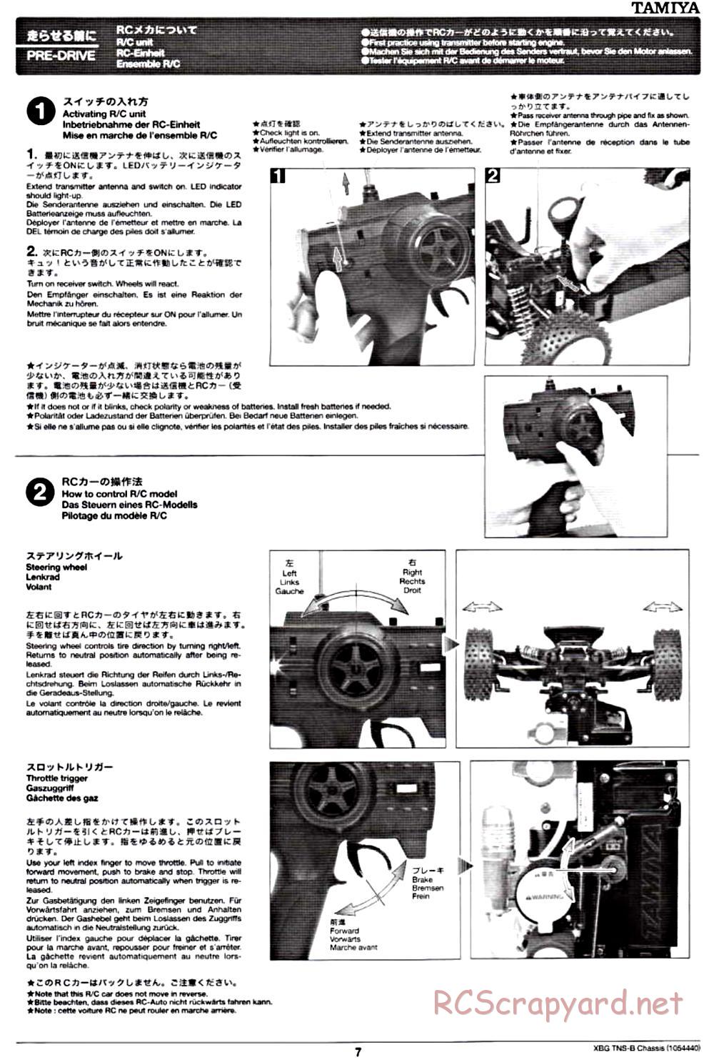 Tamiya - TNS-B Chassis - Manual - Page 7