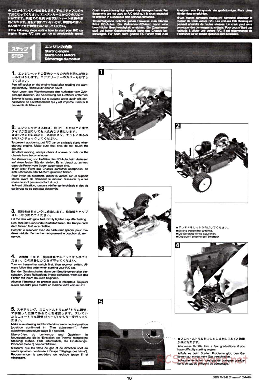 Tamiya - TNS-B Chassis - Manual - Page 10