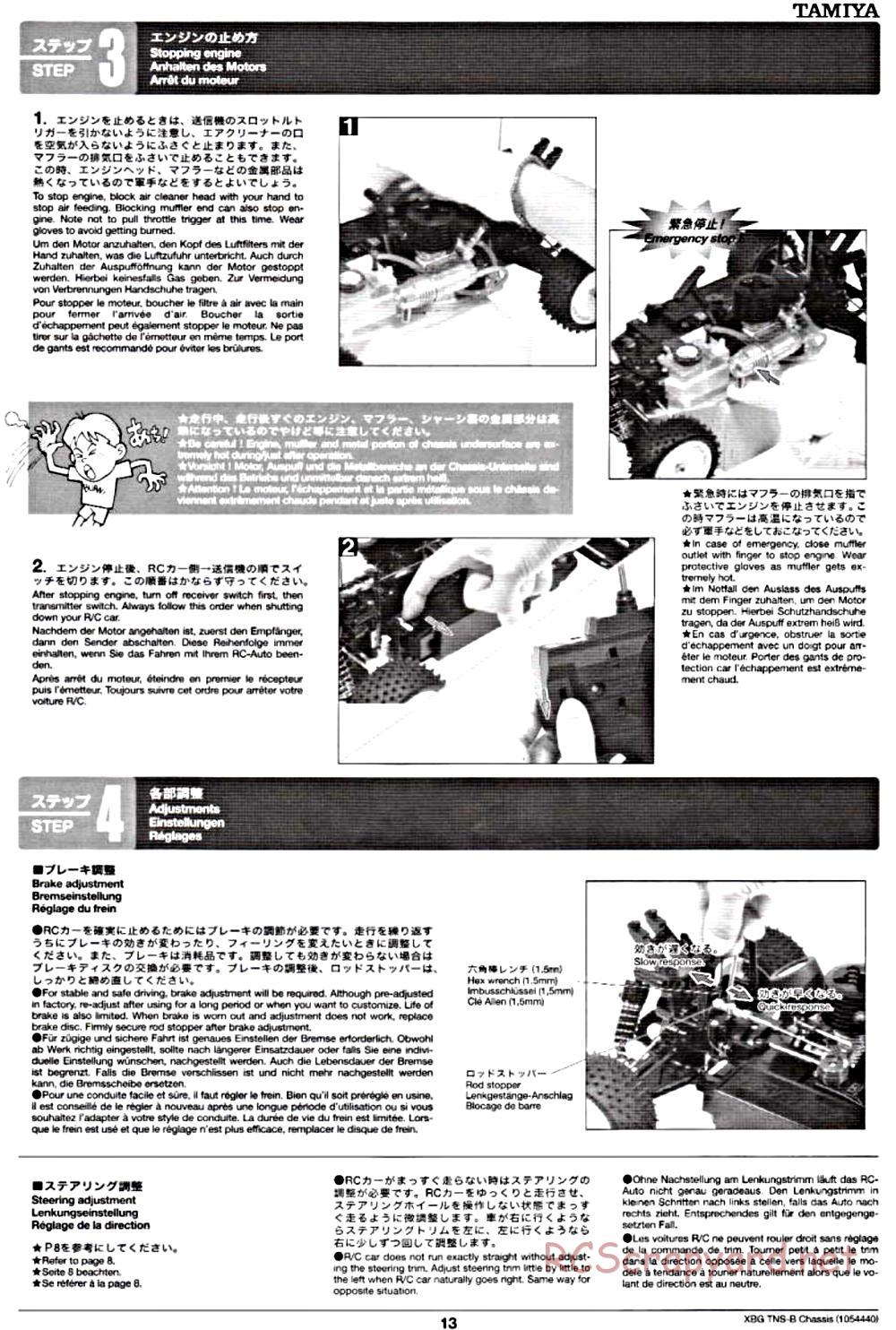 Tamiya - TNS-B Chassis - Manual - Page 13