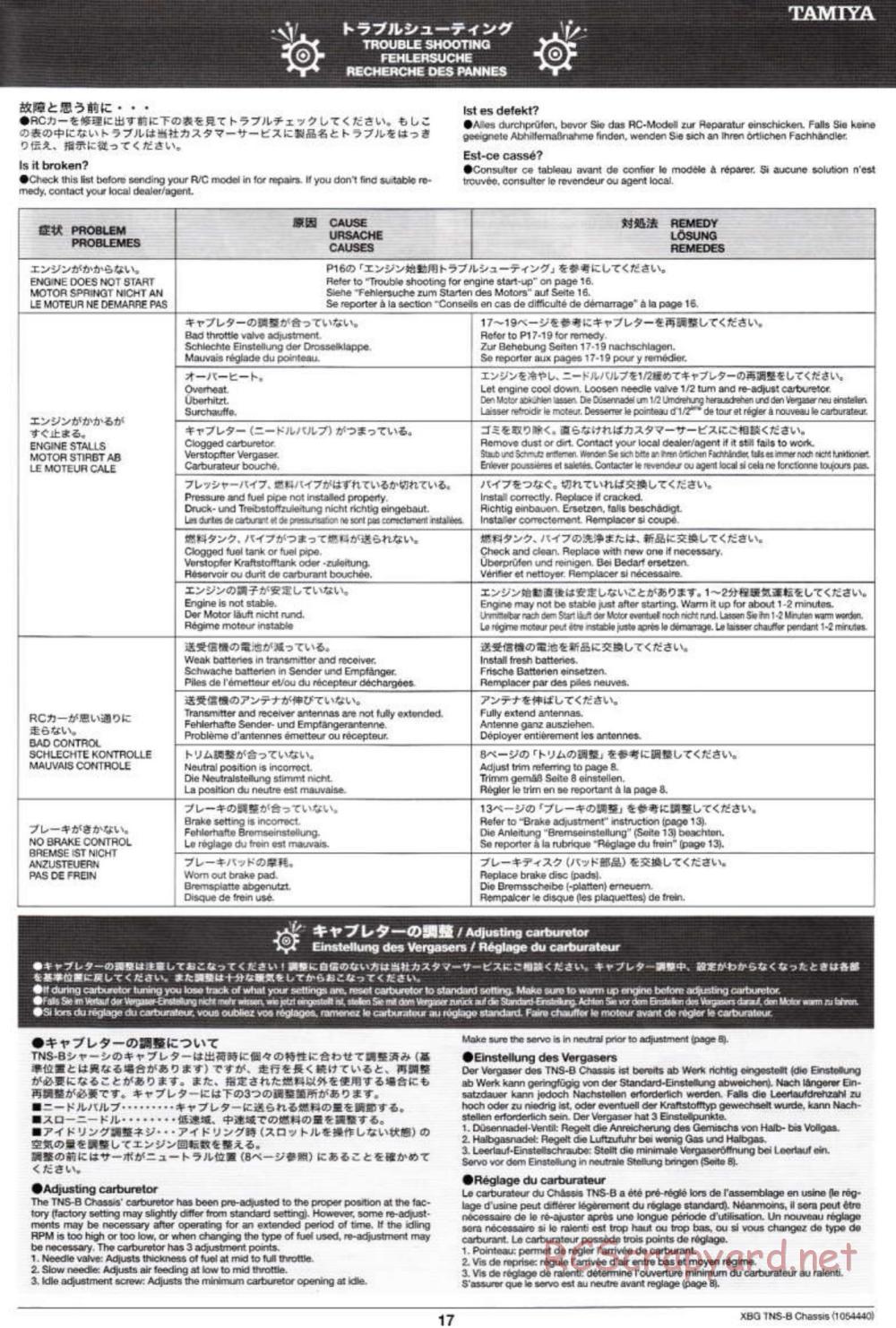 Tamiya - TNS-B Chassis - Manual - Page 17