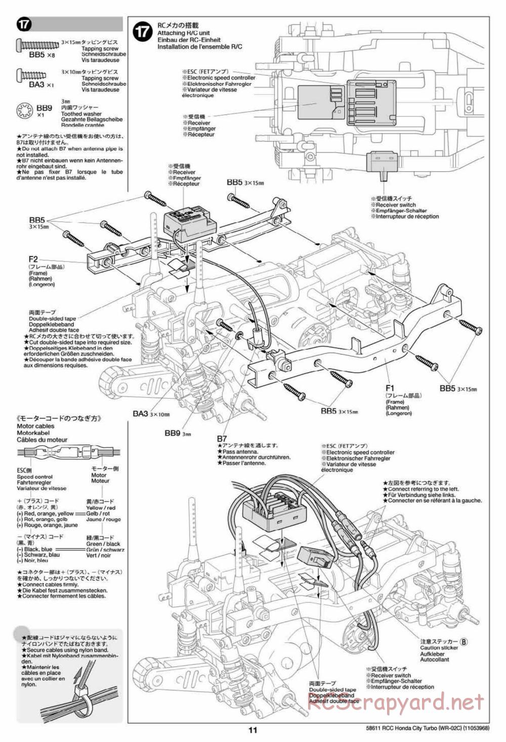 Tamiya - WR-02C Chassis - Manual - Page 11