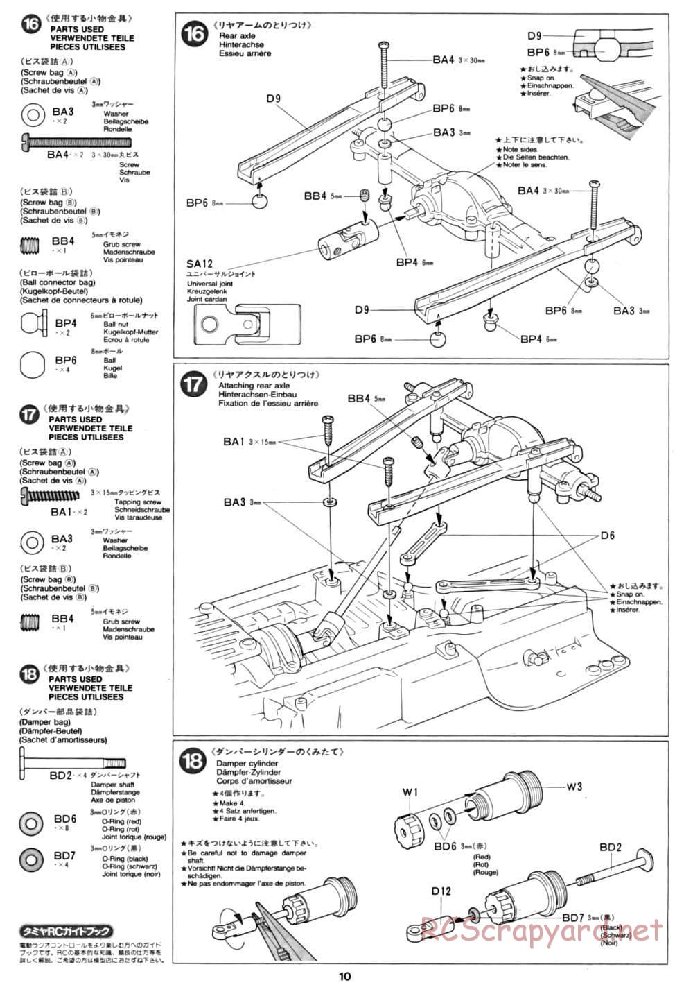 Tamiya - CC-01 Chassis - Manual - Page 10