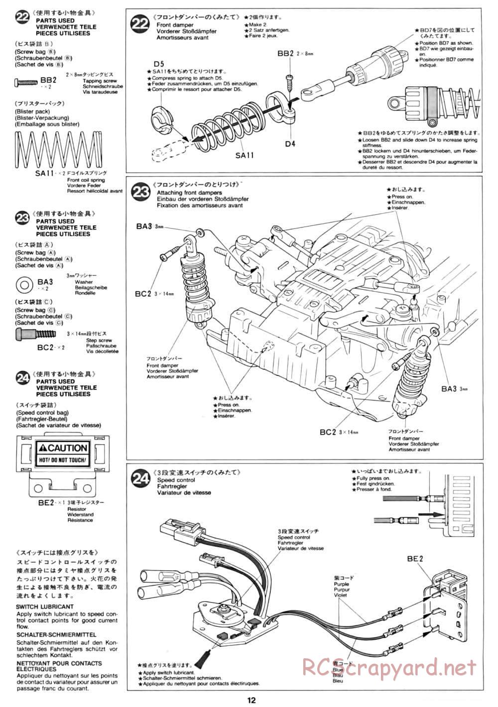 Tamiya - CC-01 Chassis - Manual - Page 12
