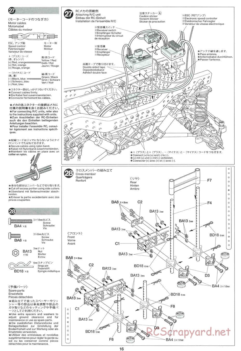Tamiya - CR-01 Chassis - Manual - Page 16