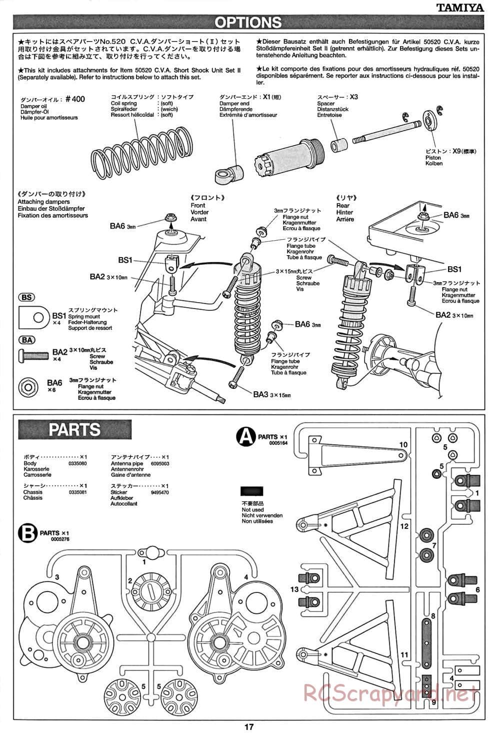 Tamiya - CW-01 Chassis - Manual - Page 17