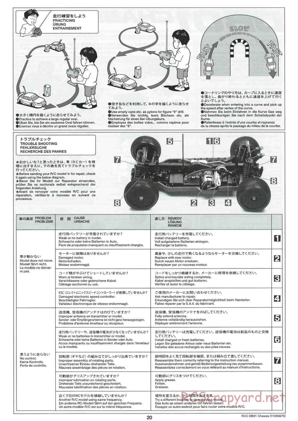 Tamiya - DB-01 Chassis - Manual - Page 20