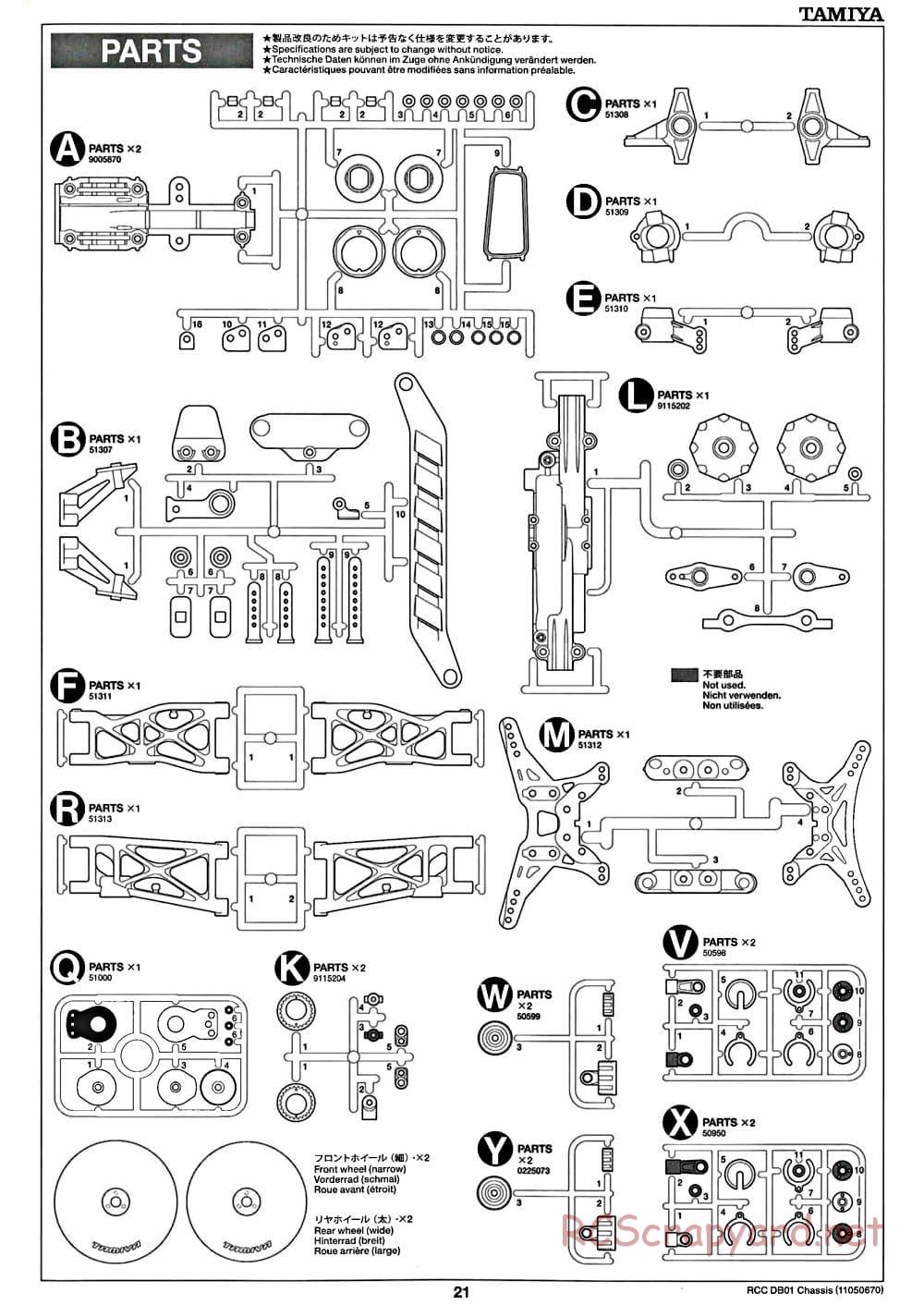 Tamiya - DB-01 Chassis - Manual - Page 21